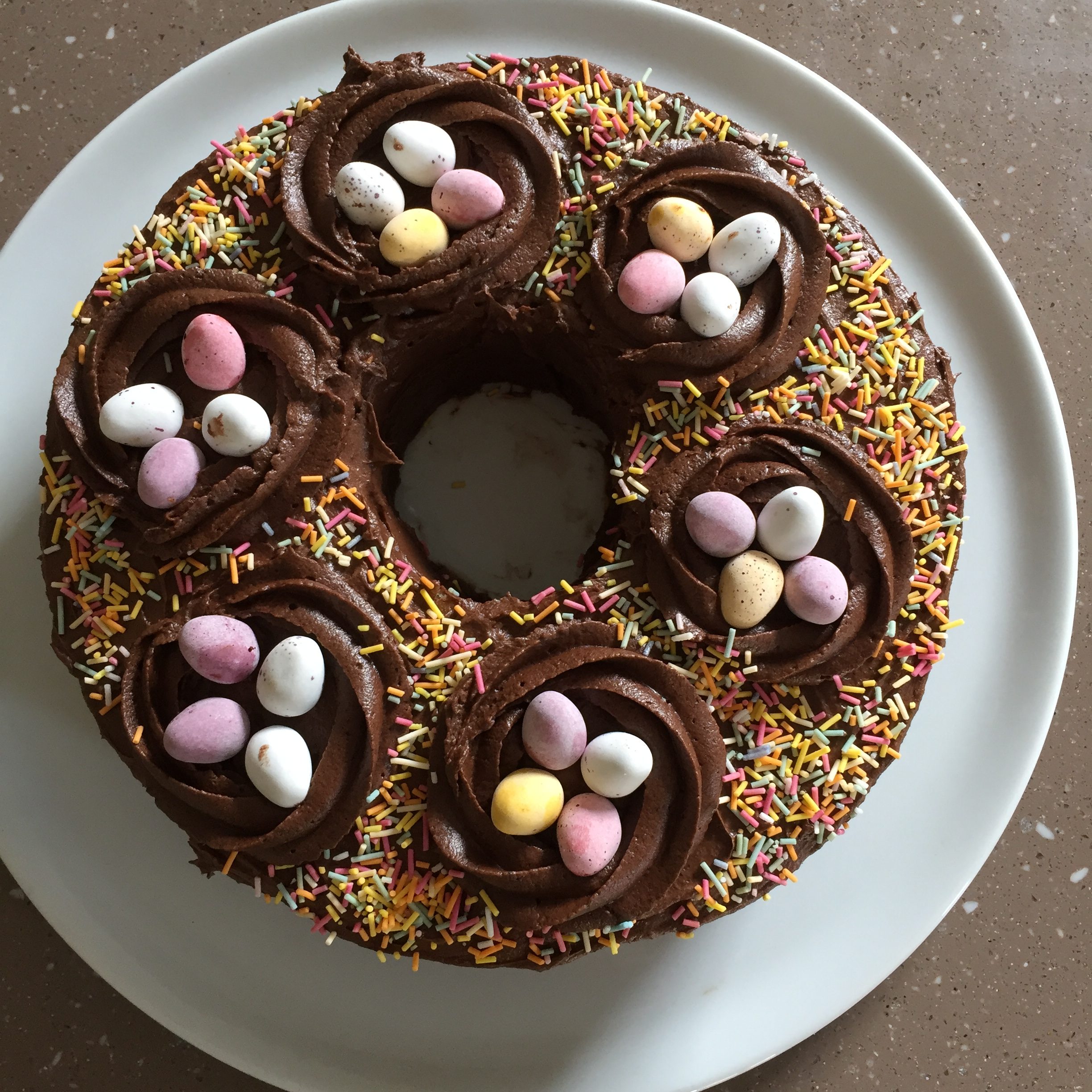 Easter Cake From Top