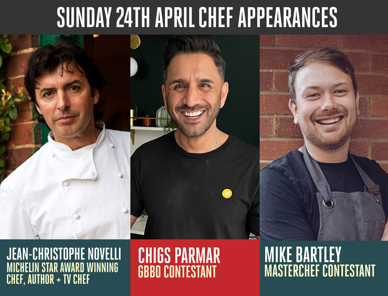 Sunday 24th April Chef Appearances