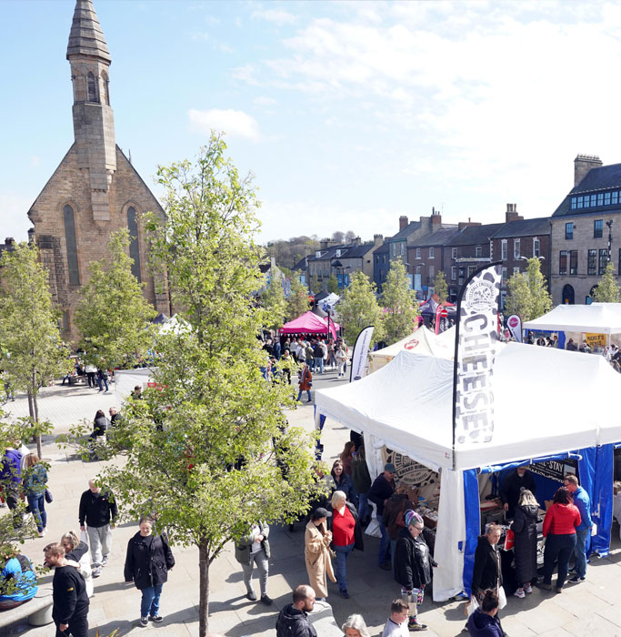 Market Square in the beautiful sunshine