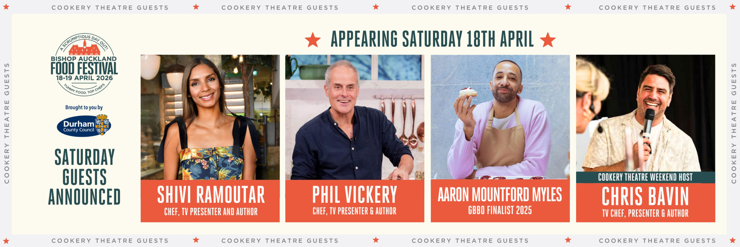 Saturday 2026 Chef Line Up